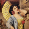 Antico Dipinto in cornice dorata del XVIII secolo