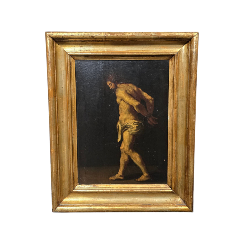 Dipinto su tavola antico Seguace di P.RUBENS (1577-1640), Cristo